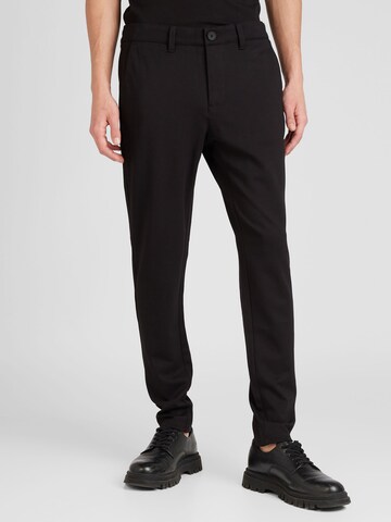 Coupe slim Pantalon chino 'THOR 0209' Only & Sons en noir : devant