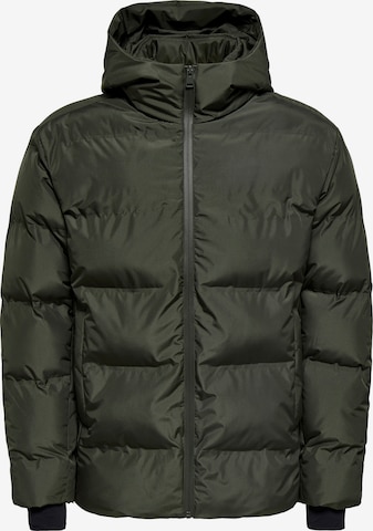 Only & Sons Winter Jacket 'ONSSIMON' in Grey: front