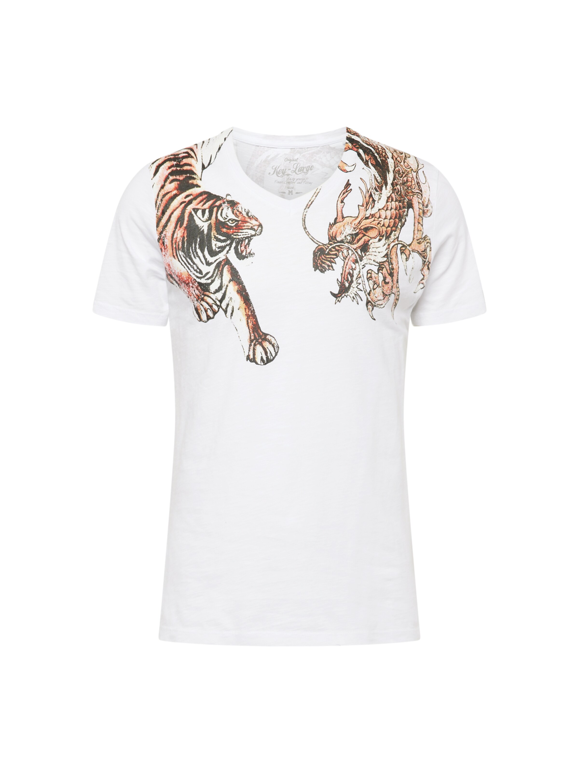 balts Key Largo T-Krekls: no priekšpuses