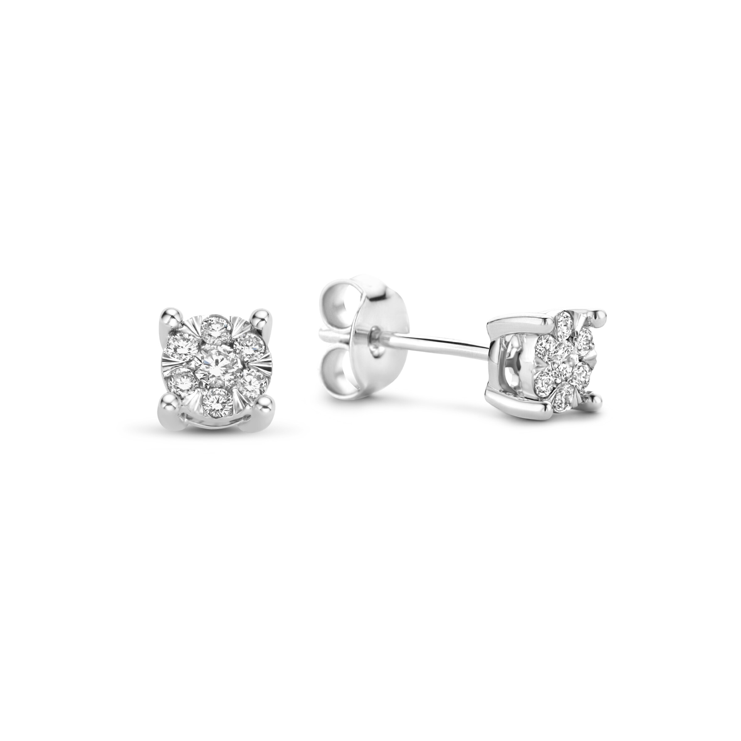 Boucles d'oreilles Isabel Bernard en or : devant