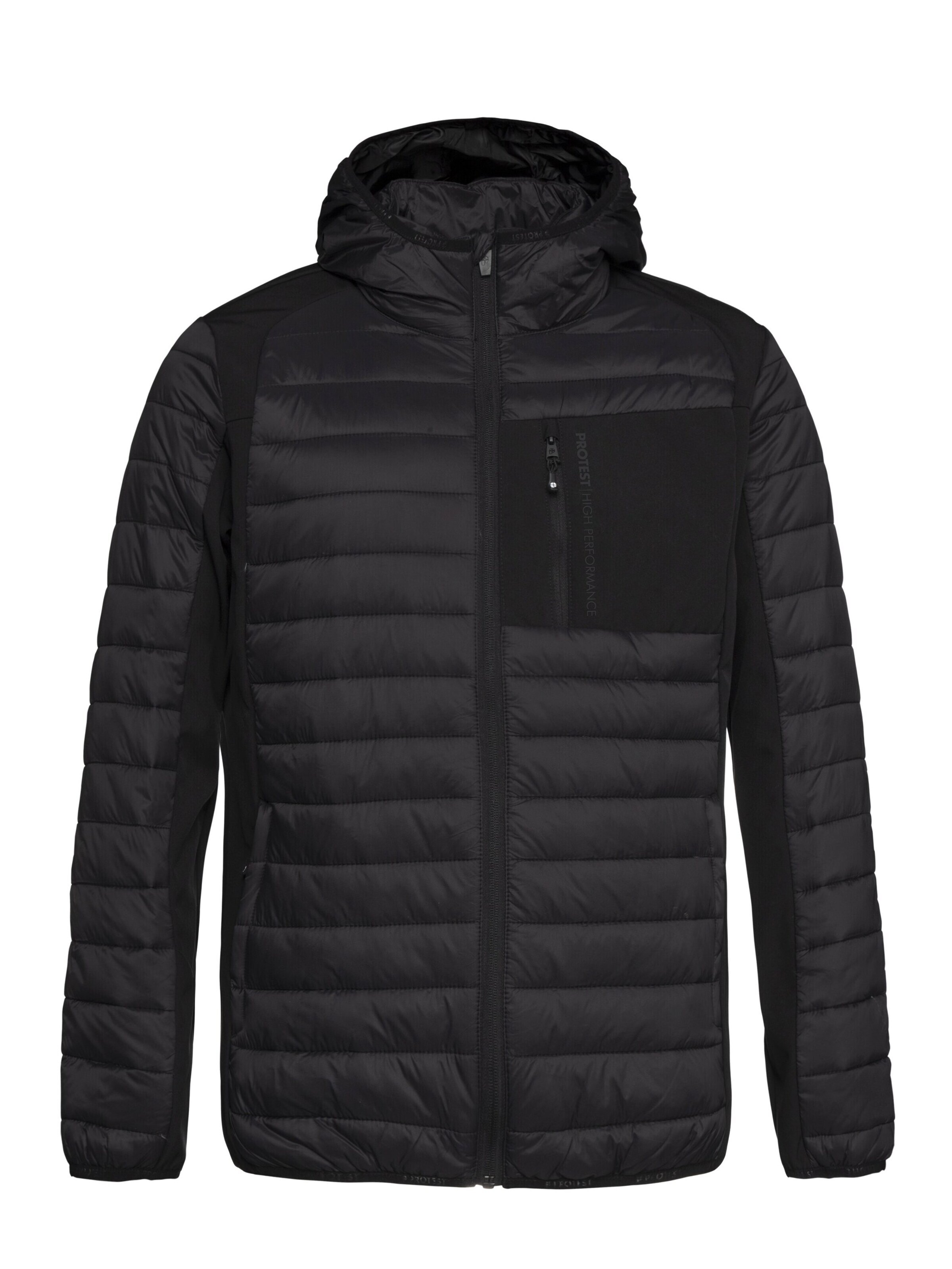 PROTEST Winterjacke 'LETTON'‌‌‌‌‌‌‌‌‌ in Schwarz: Vorderseite