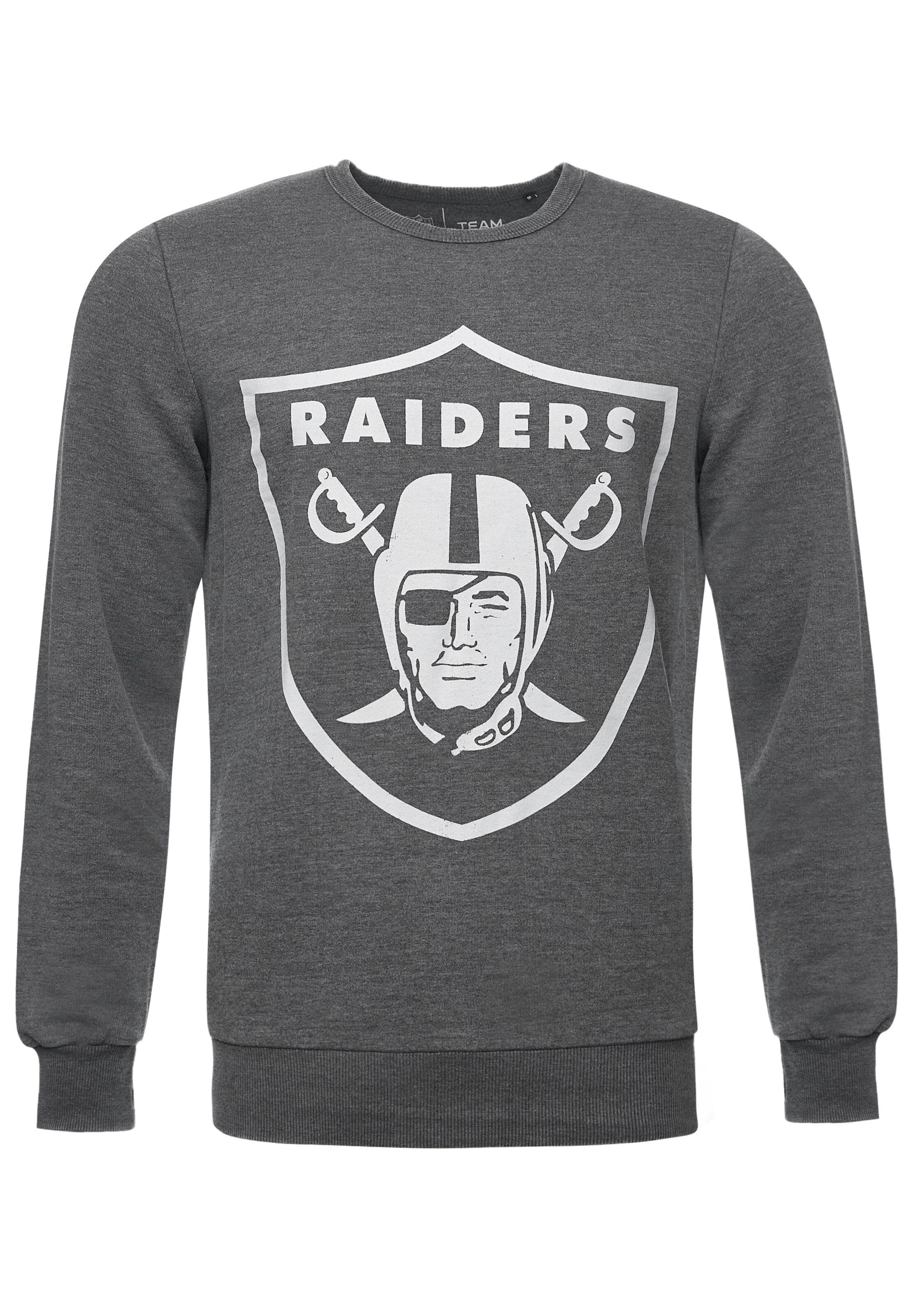 Recovered Sweatshirt 'Raiders Classic Vintage' in Grijs: voorkant