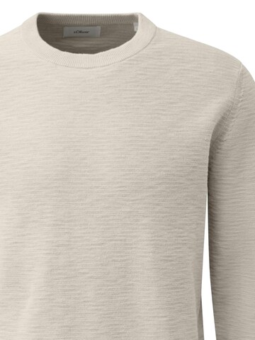 s.Oliver Sweatshirt 'Basic' in Beige