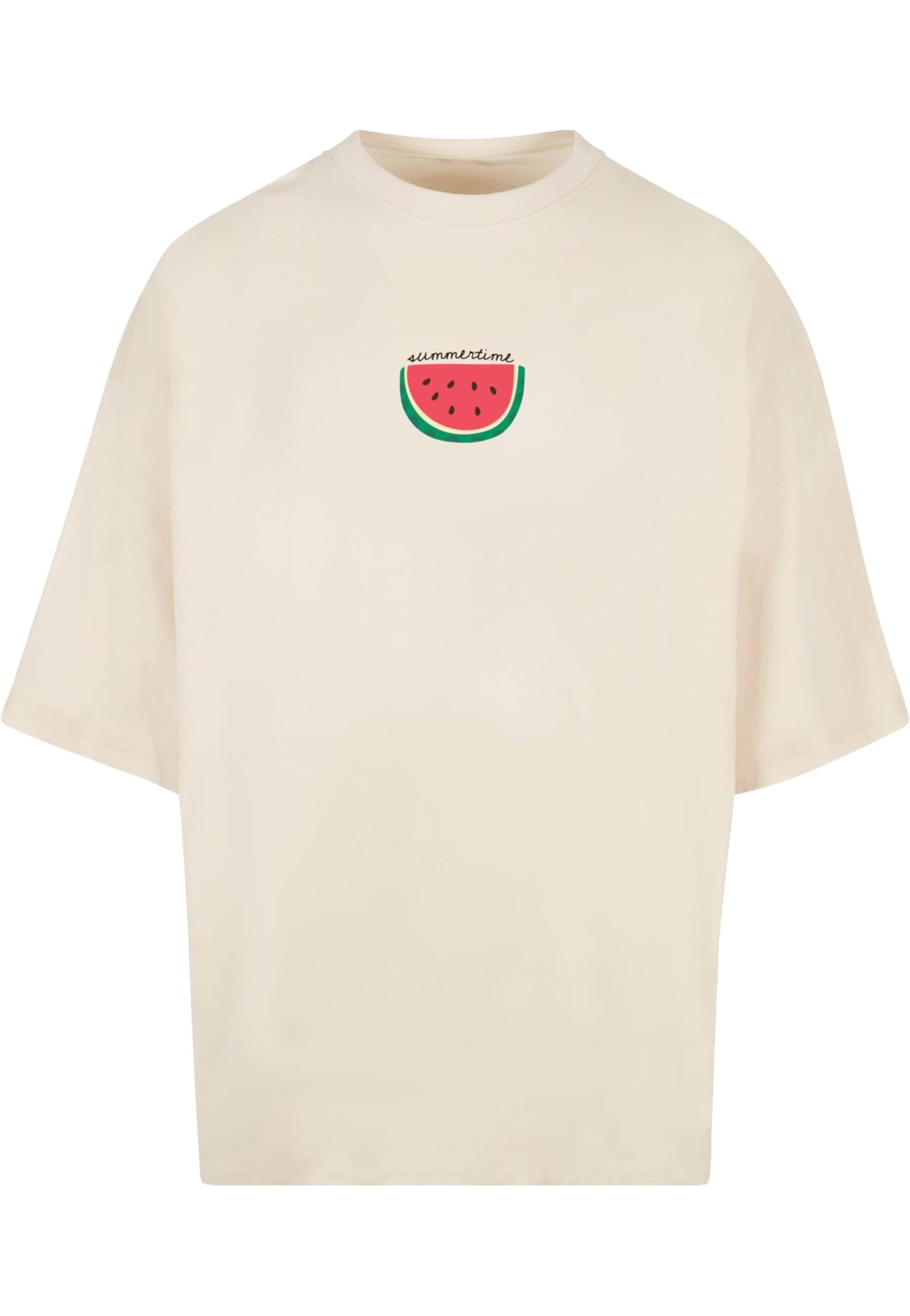 Merchcode Μπλουζάκι 'Summer - Summertime' σε μπεζ: μπροστά