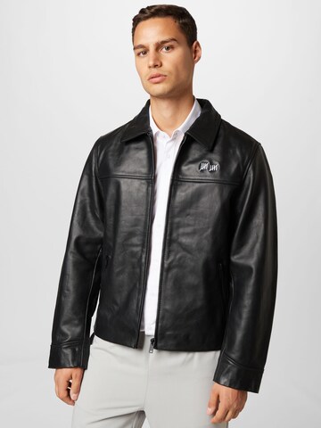 Deadwood Between-season jacket 'Bruno' in Black: front