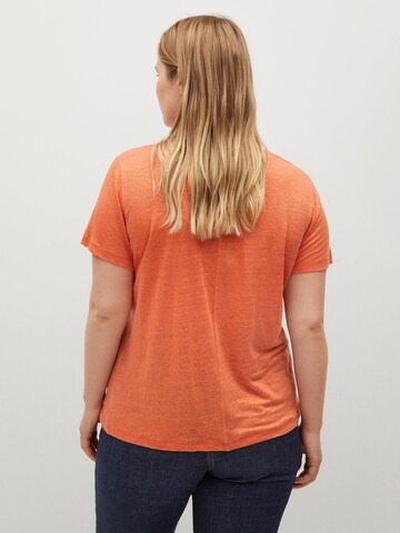 MANGO Shirt 'SILVERY8' in Orange