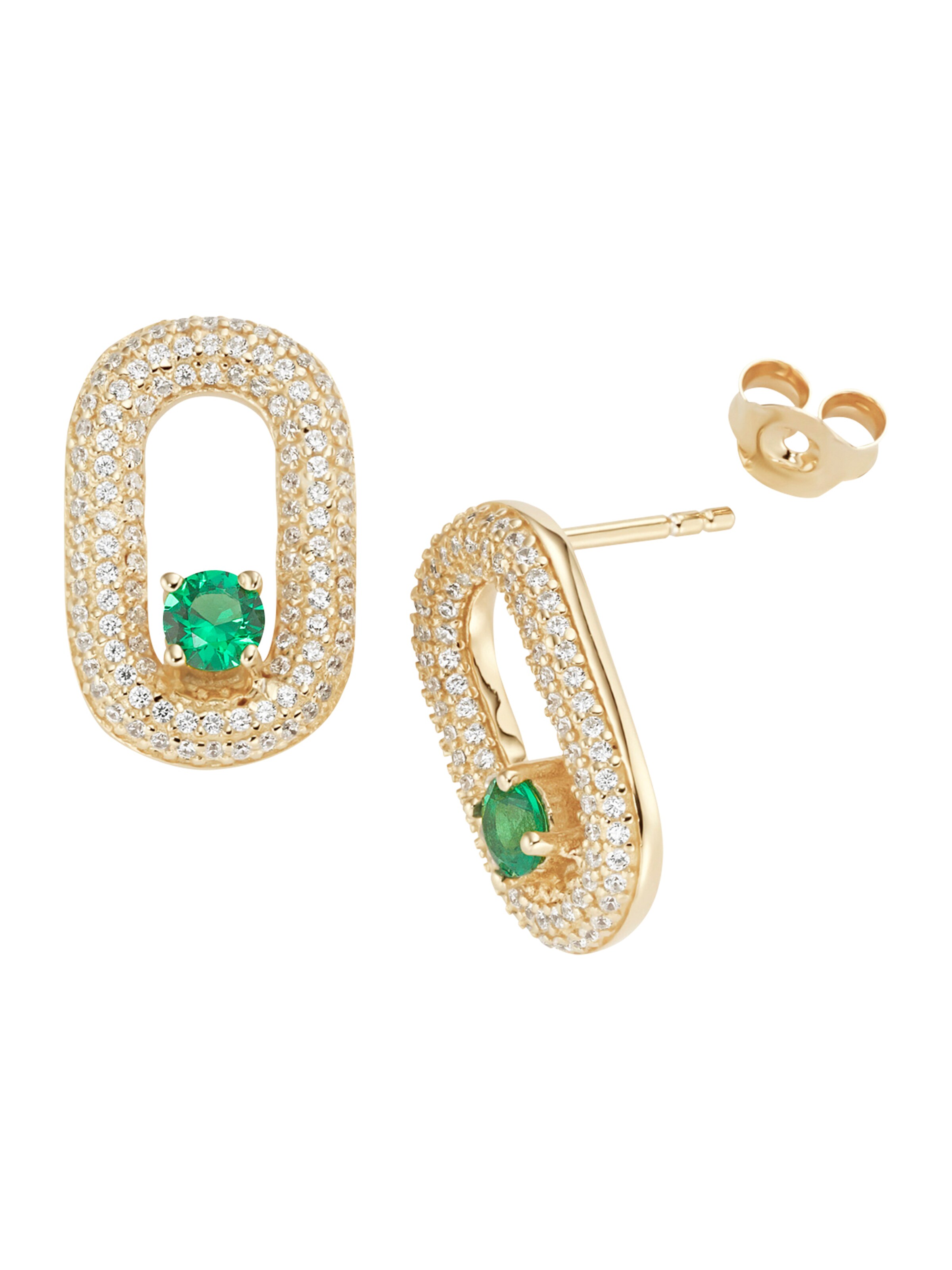 Boucles d'oreilles Giorgio Martello Milano en vert