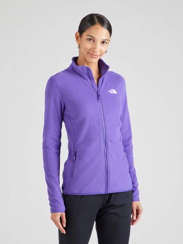 THE NORTH FACE - Chaqueta polar funcional '100 GLACIER' en lila: frente