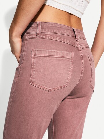 Bershka Flared Jeans in Pink