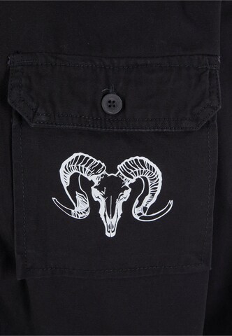 Mister Tee Comfort fit Overhemd 'Capricorn Skull' in Zwart