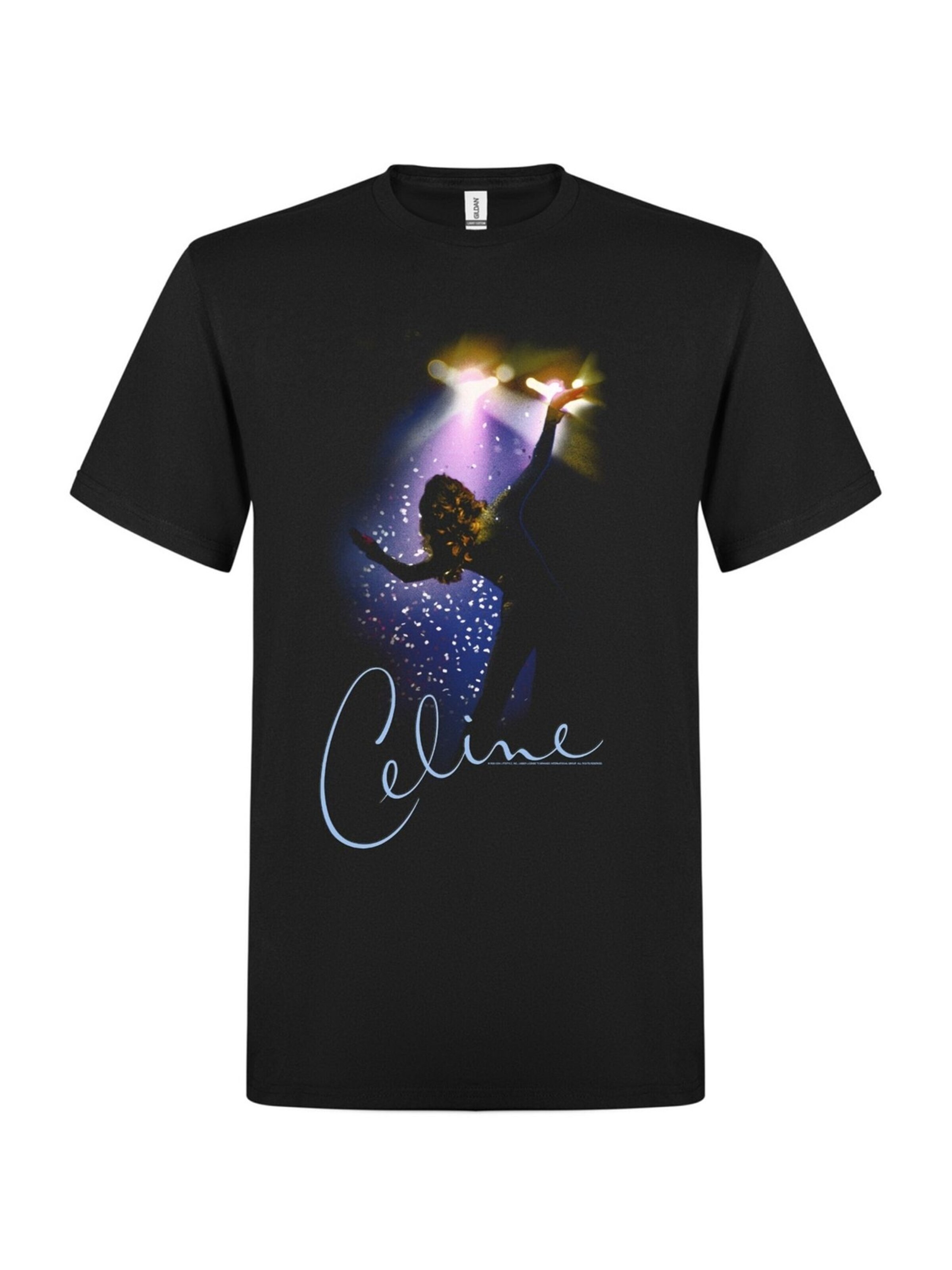 Maglietta 'Celine Dion On Stage' di Rockshirts in nero: frontale