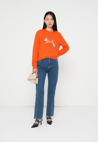 Karl Lagerfeld Sweatshirt 'IKON' in Orange