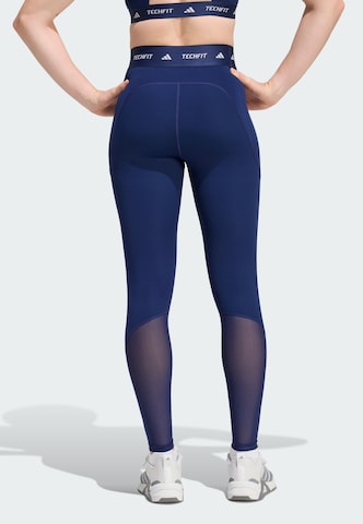 ADIDAS PERFORMANCE Skinny Leggings 'TECHFIT' in Blue