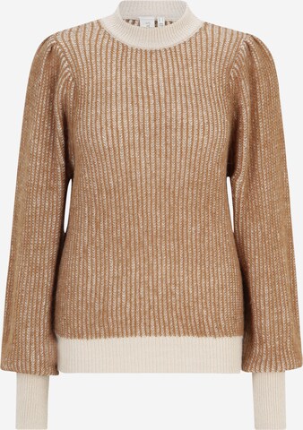 Y.A.S Tall Sweater 'RINE' in Brown: front