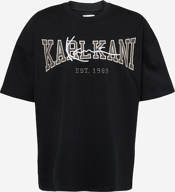 Karl Kani - Camisa 'College Signature Heavy' em preto: frente