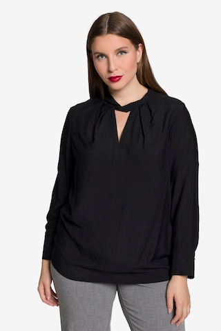 Ulla Popken Blouse in Zwart: voorkant