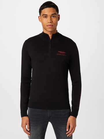 Pull-over Hackett London en noir : devant