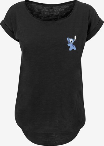 Maglietta 'Disney Lilo And Stitch Stitch' di F4NT4STIC in nero: frontale