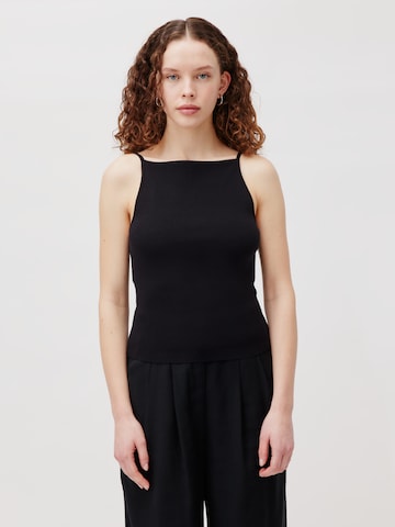 LeGer by Lena Gercke Knitted top 'Elonie' in Black: front