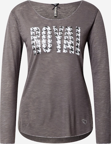 Key Largo Shirt 'Royality' in Grau: predná strana