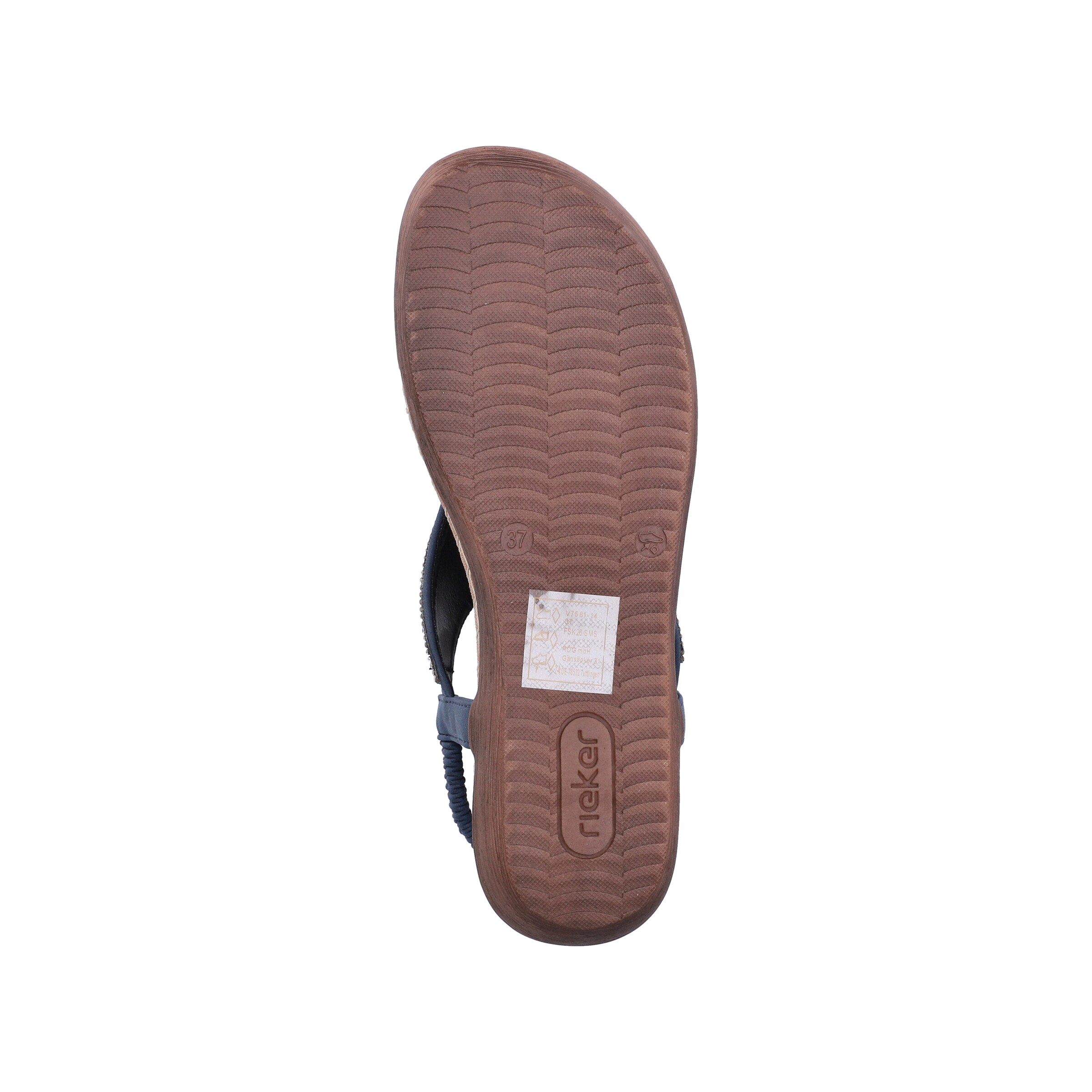 Rieker T-Bar Sandals in Blue