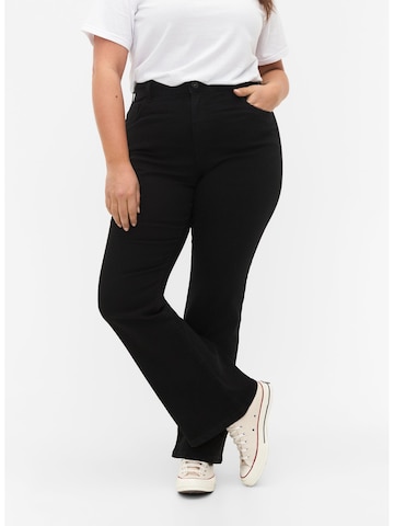 Zizzi regular Jeans i sort