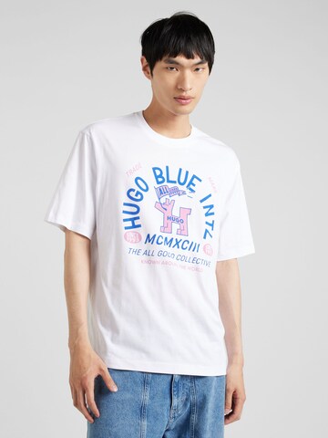 HUGO T-Shirt 'Nalumber' in Weiß: Vorderseite