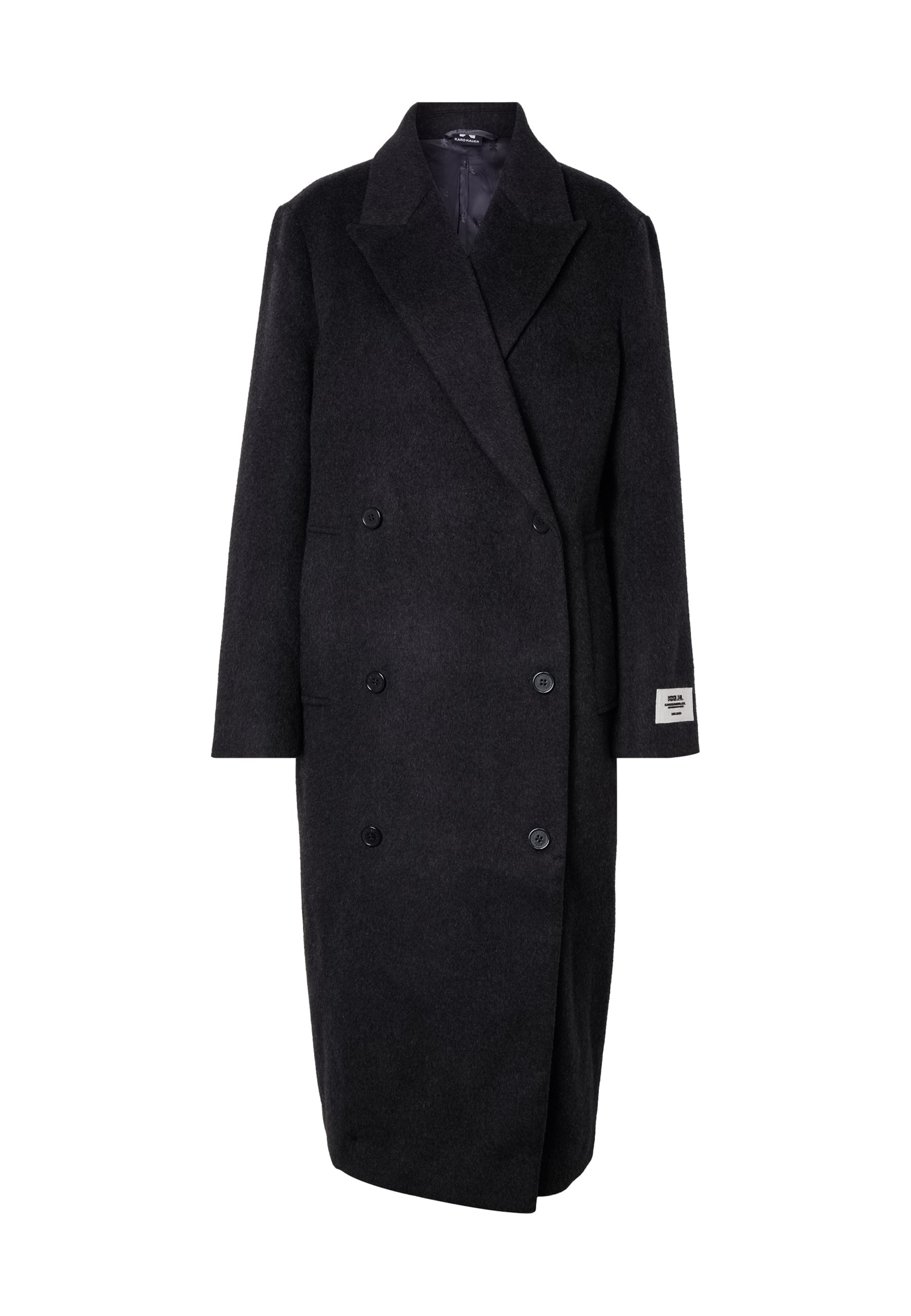 Manteau mi-saison Karo Kauer en gris : devant