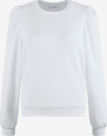 Sweat-shirt LASCANA en blanc : devant