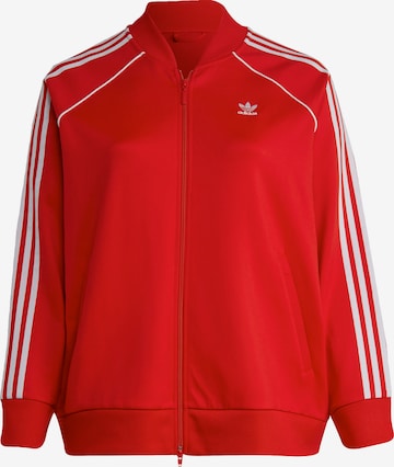 ADIDAS ORIGINALS Sweatvest 'Adicolor Classics' in Rood: voorkant