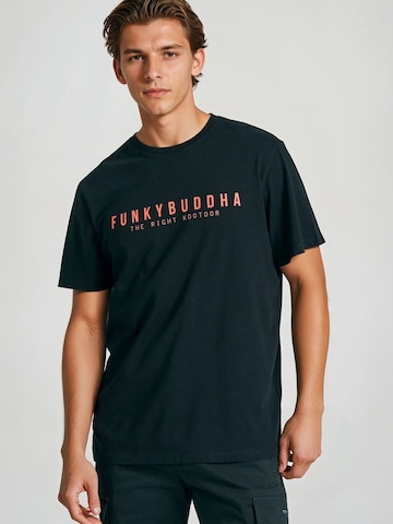 Funky Buddha Tričko – černá: přední strana