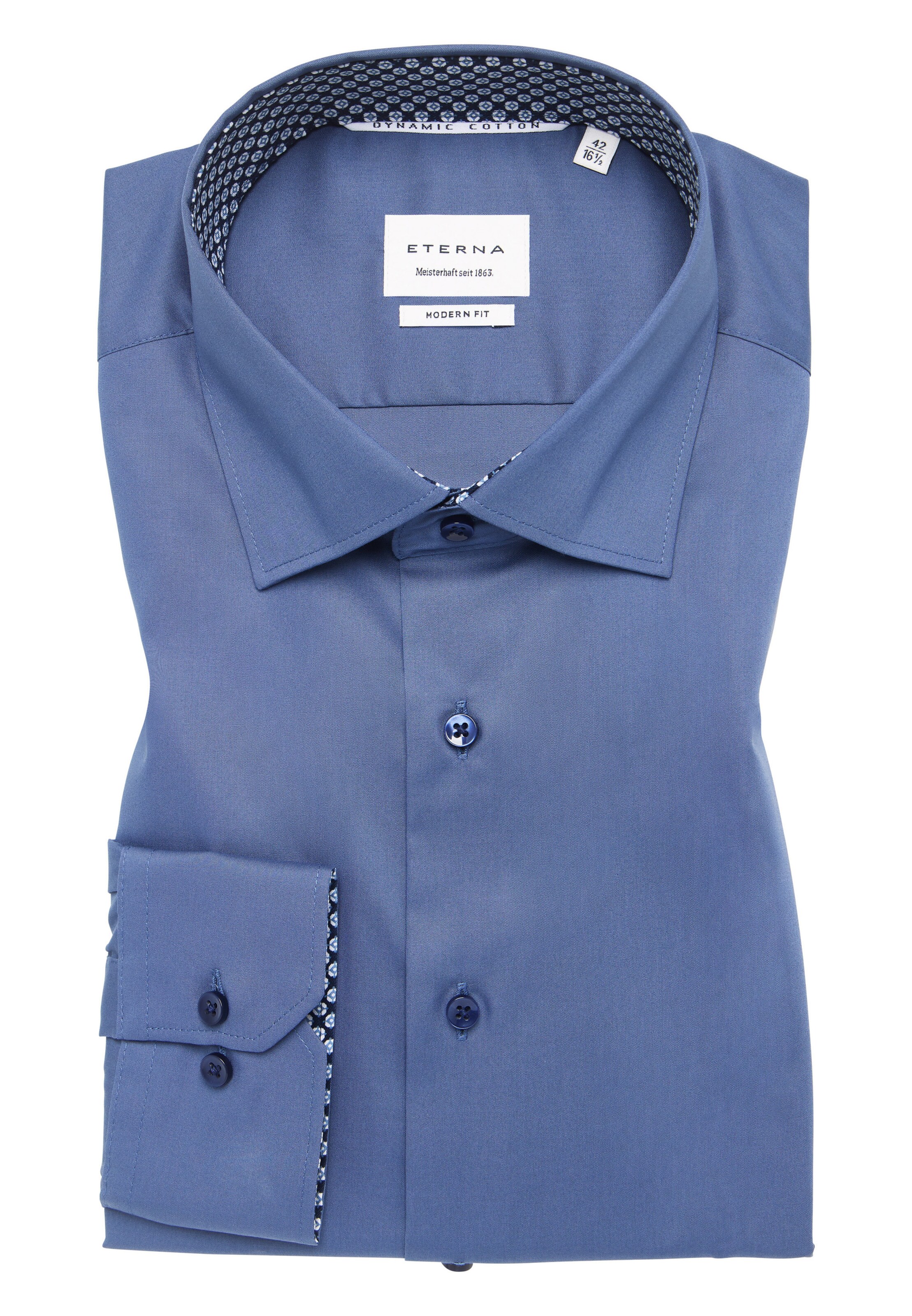 ETERNA Regular fit Zakelijk overhemd 'Dynamic' in Blauw