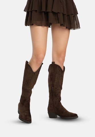 Salinyang Comwboystøvler i brun