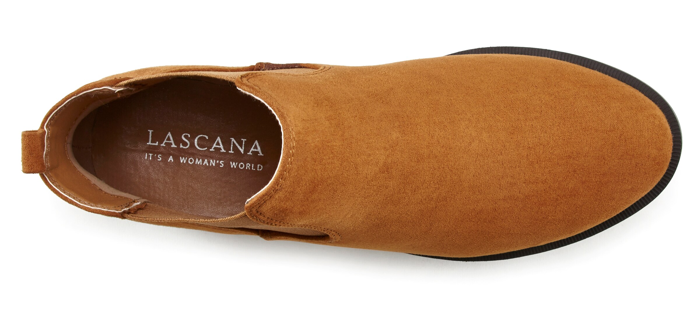 LASCANA - Botas Chelsea en marrón
