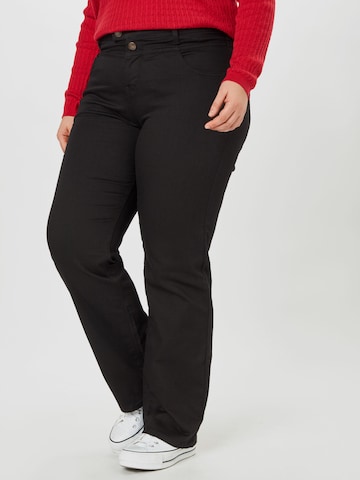 Zizzi Regular Jeans 'Gemma' i svart: forside