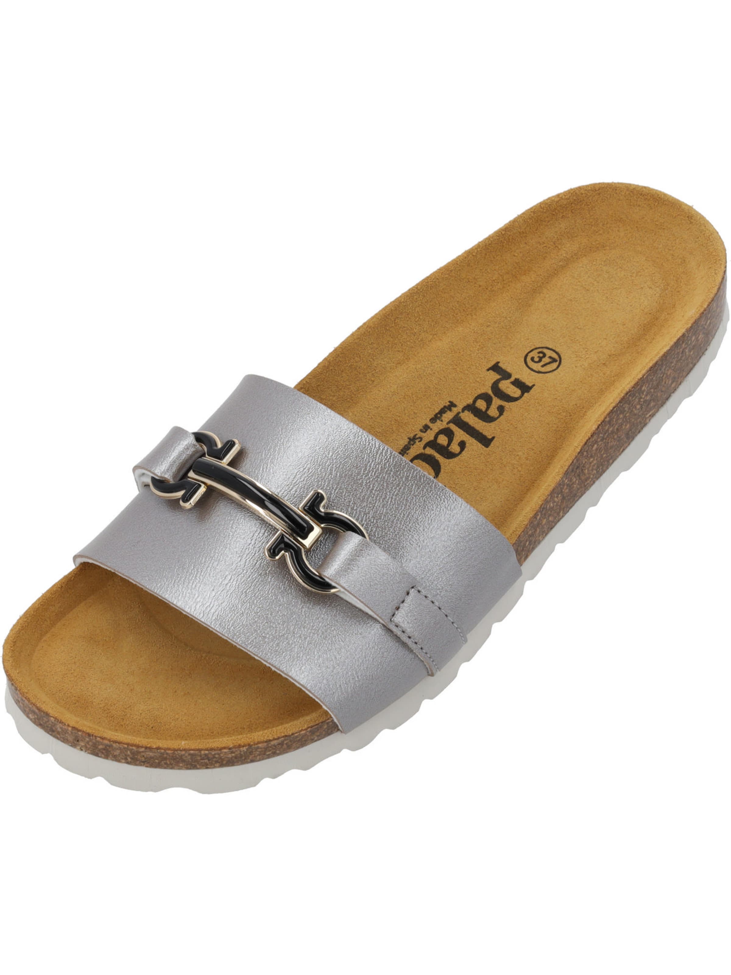 Palado Mules 'Palado Laudra' in Silver: front