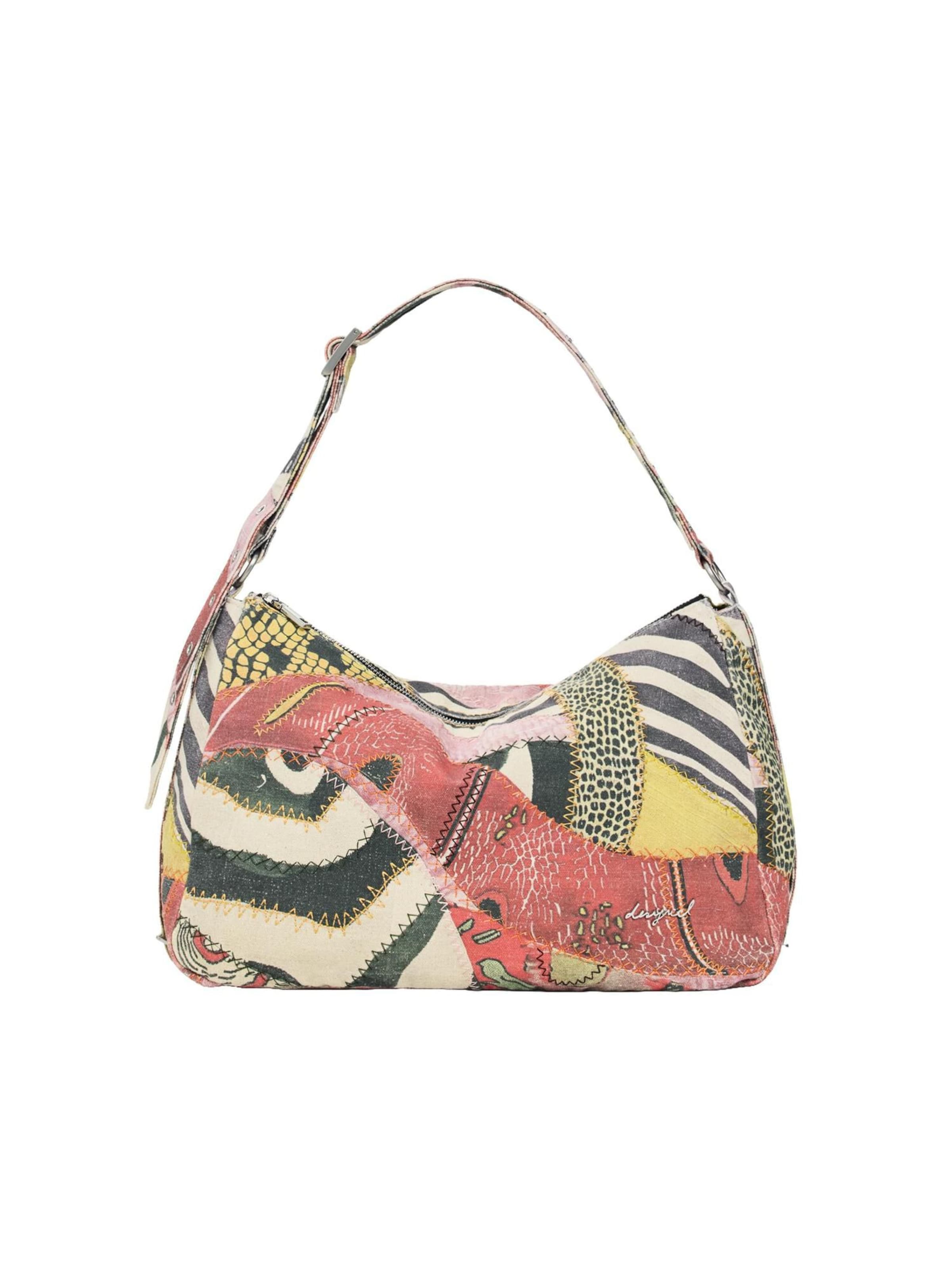 Desigual - Mala de ombro em mistura de cores: frente