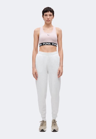PUMA Tapered Παντελόνι φόρμας 'ESS No. 1' σε λευκό
