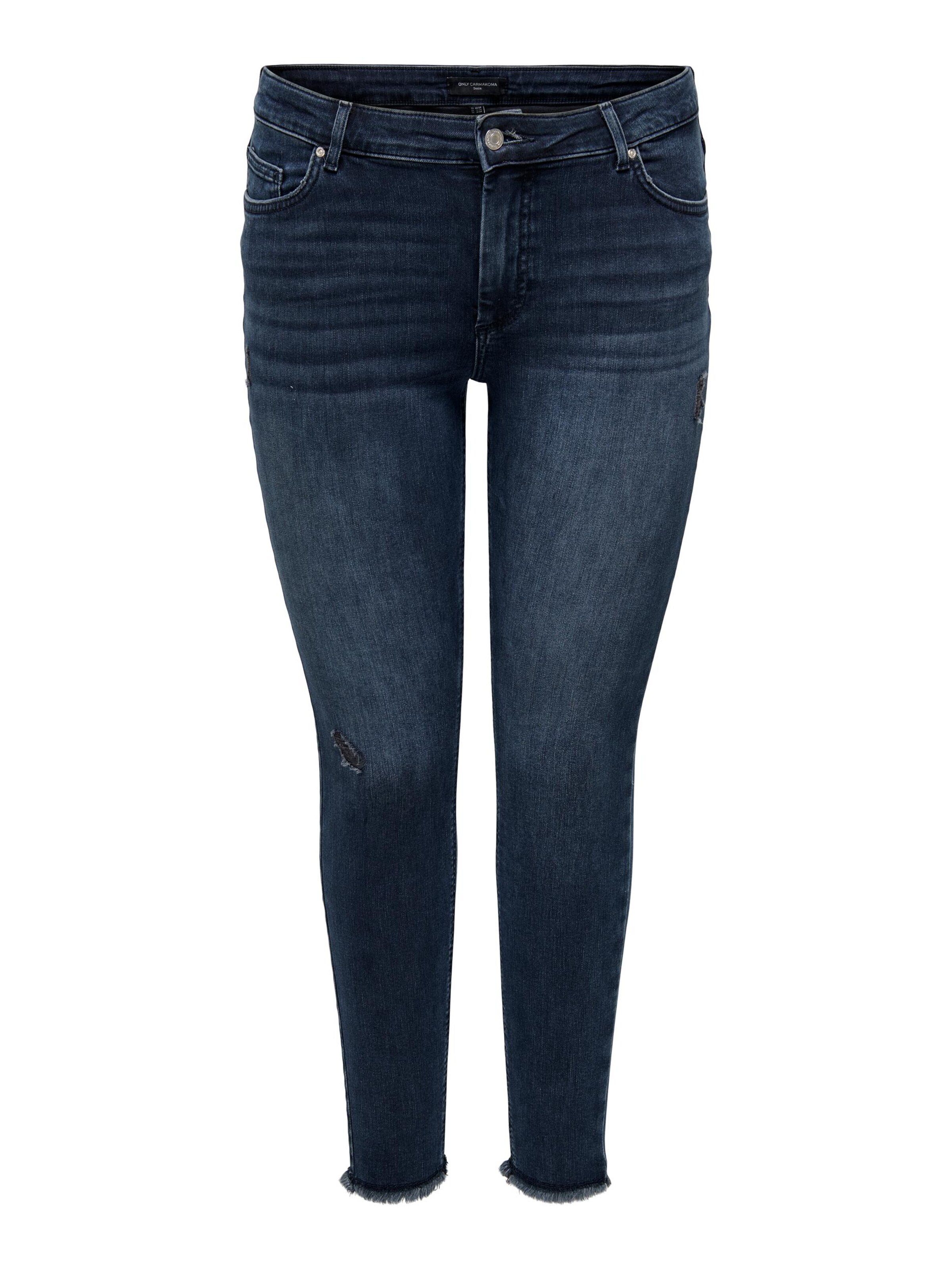 ONLY Carmakoma Skinny Jeans 'Willy' i blå: forside