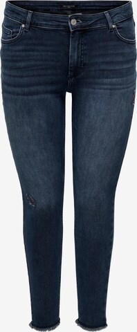 ONLY Carmakoma Skinny Jeans 'Willy' in Blauw: voorkant