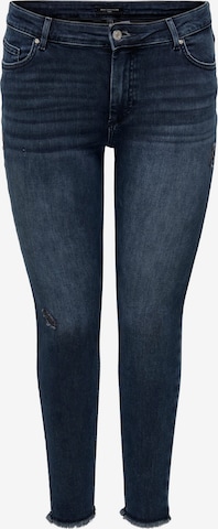 ONLY Carmakoma Skinny Jeans 'Willy' in Blauw: voorkant