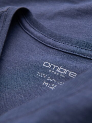 Ombre Shirt in Blauw