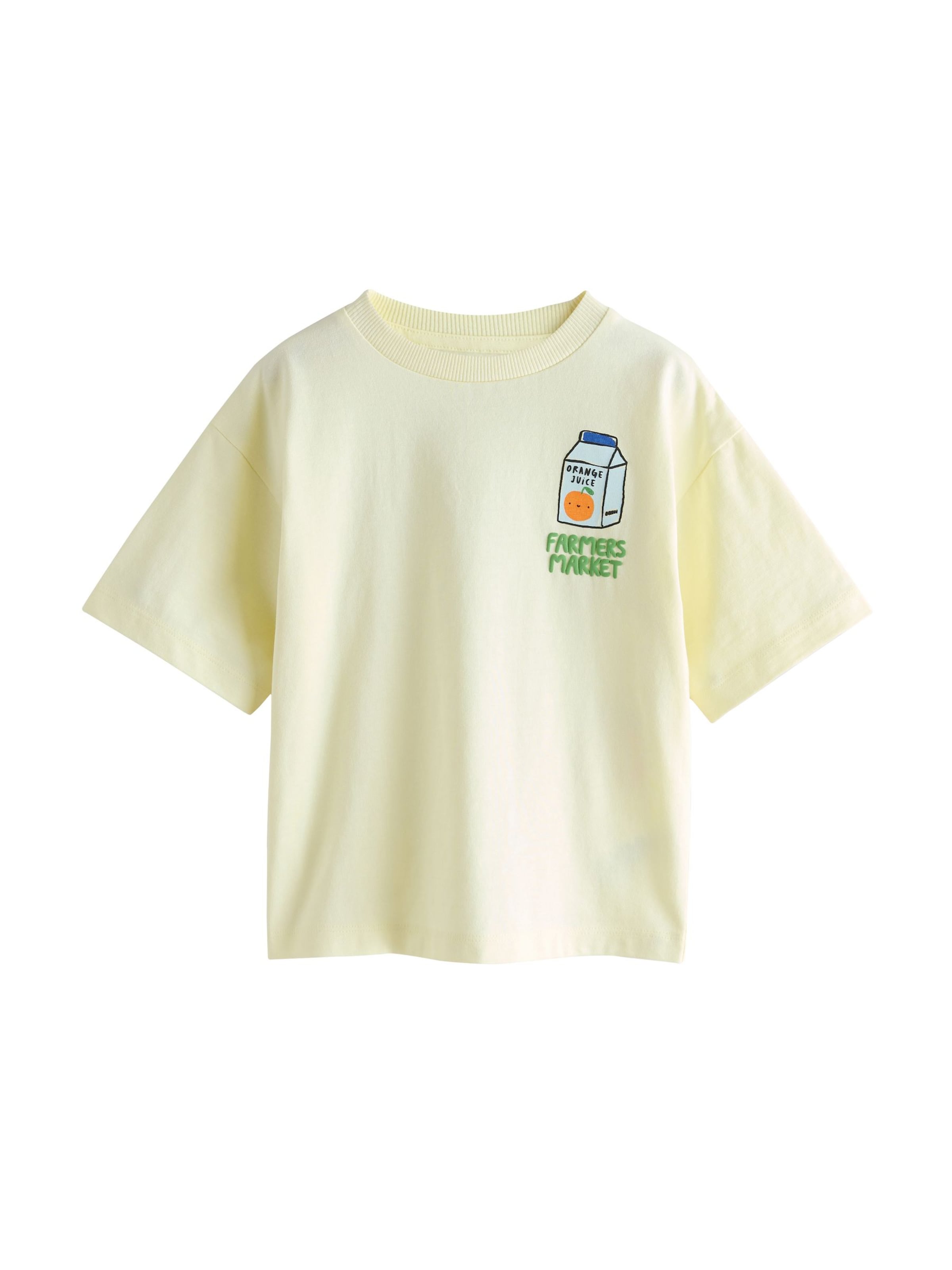 T-Shirt Next en jaune : devant