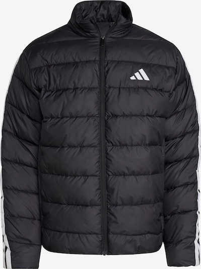 Sportinė striukė 'ESS 3S SD' iš ADIDAS SPORTSWEAR, spalva – juoda / balta, Prekių apžvalga