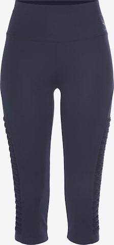 LASCANA ACTIVE Skinny Workout Pants in Blue: front