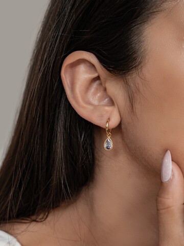 Hey Happiness - Pendientes 'February Birthstone' en oro