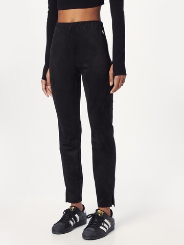 Coupe slim Pantalon 'Thalia' Claire en noir : devant