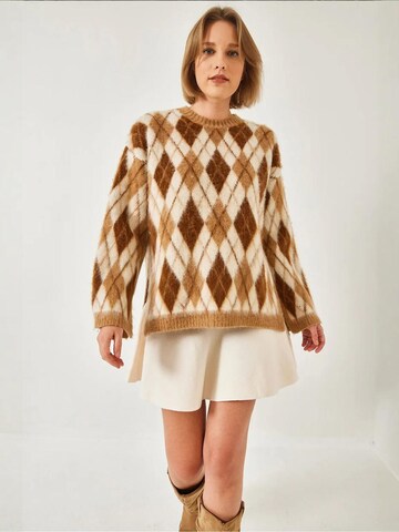 Pull-over 'Pullover' Bianco Lucci en beige