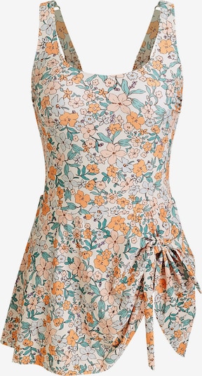 Cupshe Badeanzugkleid in petrol / orange / apricot, Produktansicht