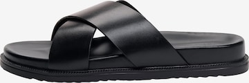 Ombre Pantolette in Schwarz: Vorderseite